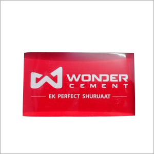Acrylic Paper Weight - 100-200 g, Rectangular Red Design | Printed Acrylic for Effective Advertising Usage, Box Packing