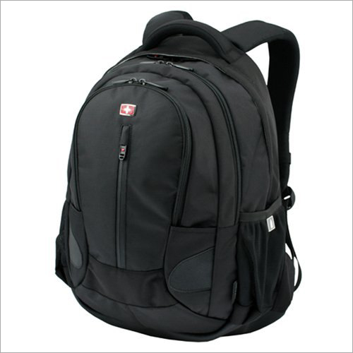 Black Corporate Backpack - Waterproof | Black, Suitable for Laptop and Documents, Includes Side Bottle Pocket and Zipper Closure
