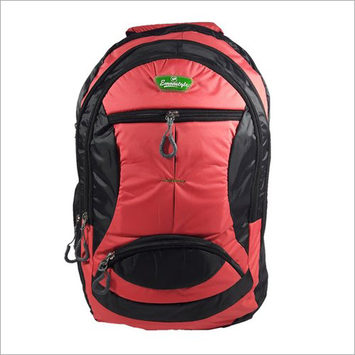Zipper Corporate Backpack - Black-Red Color, Ideal for Corporate & Traveling | Perfect for Carrying Laptop, Documents, and Files