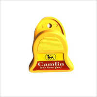 Plastic Promotional Paper Clip - Printed Design, Yellow Plastic Material, Weighs 10-20 G