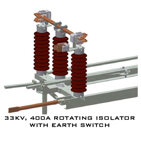 33kv 1250A Rotating Isolator With Earth Switch