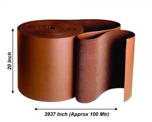 Corrugated Paper Rolls - Color: Brown