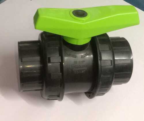 Black And Green Pp Union Ball Valve