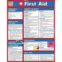 First Aid Chart - Paper, 8.5x11 Inches, Red | Workplace, Home, Or Vehicle Reference, Wall Mountable, Lightweight At 0.2 Lbs