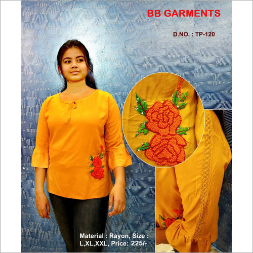 Embroidered top