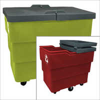 Roto Moulded Wheeled Bins - Heavy Duty Polyethylene, Large Capacity Green With Secure Lid