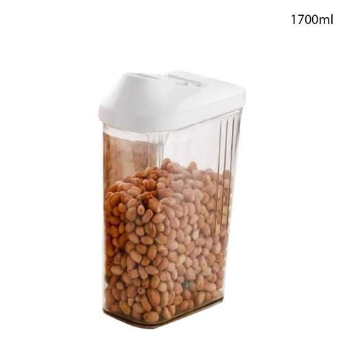 150 Plastic Transparent Cans Jars Storage Bottles Storage Box (1700 ml 1 pc)