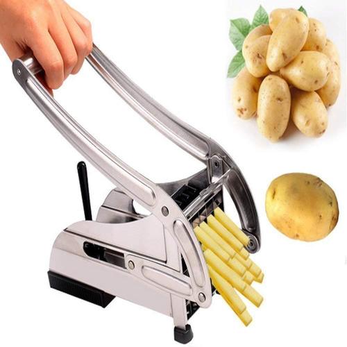 Silver 083 Stainless Steel French Fries Potato Chips Strip Cutter Machine