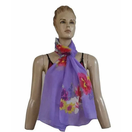 Printed Chiffon Scarves