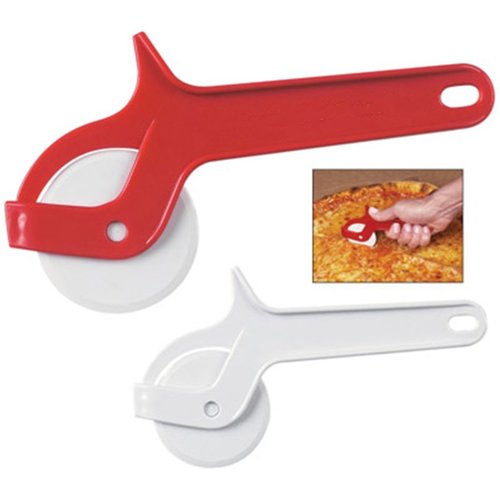 Stainless Steel Pizza Cutter - Random Color Design | Lightweight, Dishwasher Safe, Comfortable Grip for Effortless Cutting
