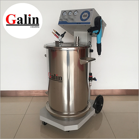 Electrostatic spray machine with powder coating gun - Galin K308