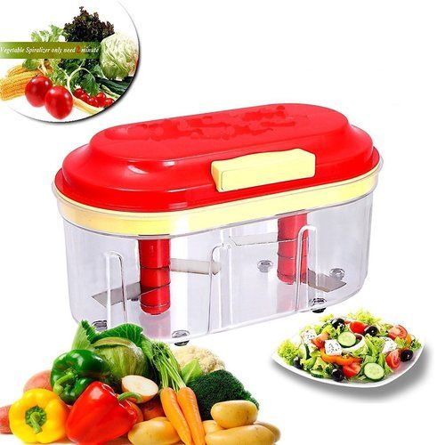 071 Plastic Vegetable Chopper Set (3 Pcs Orange)