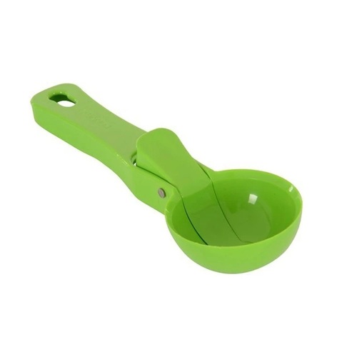 625 Plastic Ice Cream Scoop 1 pc Green - ABS Plastic, Easy Grip Thick Handle | Easy to Scoop, Neat Serving for Tempting Desserts