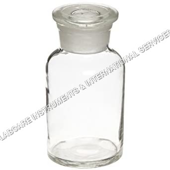 Reagent bottles with solid stoppers