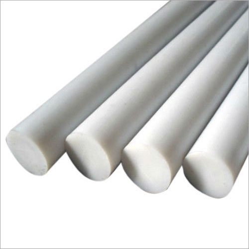 MOS2 White Nylon Round Rod - 8-300 mm Diameter, 1 Meter Length, White Color | Cast Nylon with Molybdenum Disulfide Dry Lubricant Features