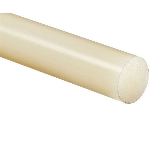 White Nylon Round Rod Length: 1 Meter (M)