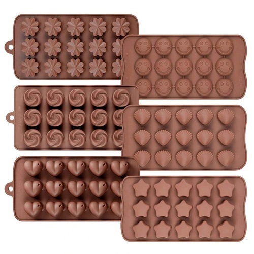 742_Silicon Chocolate Molds, Candy Making Silicone Molds, Mini Baking Molds (Random Design 1 unit)