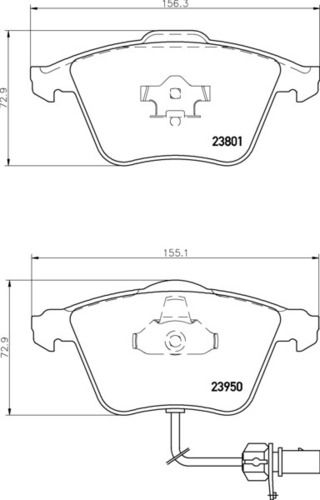 8db 355 011-711 - Audi Fr Brake Pad