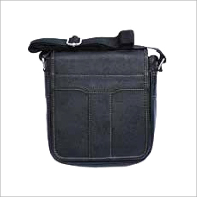 Black Leather Side Bag