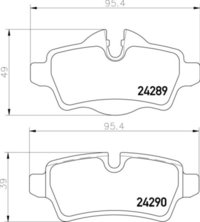 8DB 355 013-661 Mini Cooper FR Brake Pads