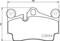 8DB 355 018-711 - Audi RR Brake Pad