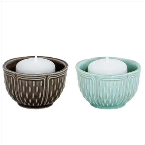 Ceramic Candle Tea Light Holder - Ceramic Material Various Sizes & Designs Easy to Clean Eco-Friendly Modern Arts Style