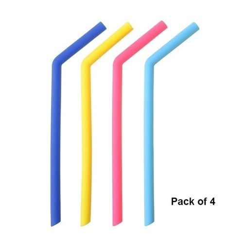 Mix 584 Food Grade Silicone Straws (4pcs)