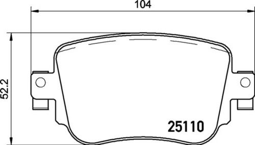 8DB 355 021-911 - Audi RR Brake Pad