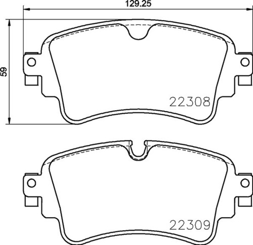 8DB 355 024-791 - Audi RR Brake Pad