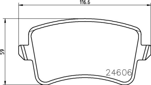 8DB 355 025-381 - Audi RR Brake Pad