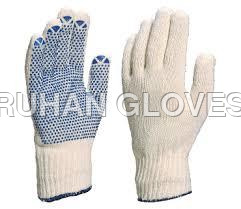 Cotton Pvc Dotted Hand Gloves