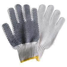 Double Palm Dotted Hand Gloves