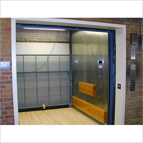 Mall Freight Lifts - Steel, 1 Tonne Capacity | AC Drive, Overload Holding Stop, Safety Sensor, Polished Finish, Corrosion Resistance