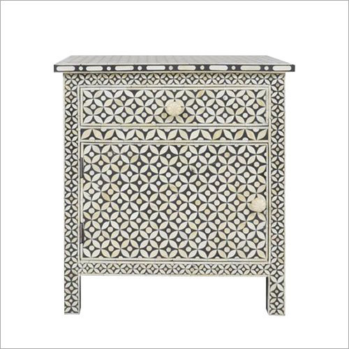Residential Bone Inlay Bedside Table