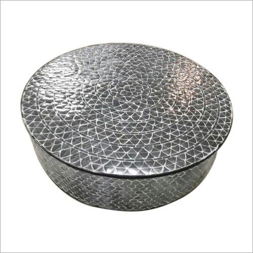 Handmade Round Bone Inlay Coffee Table