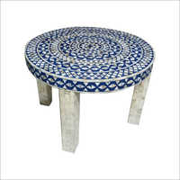 Handmade Mother Of Pearl Round Coffee Table