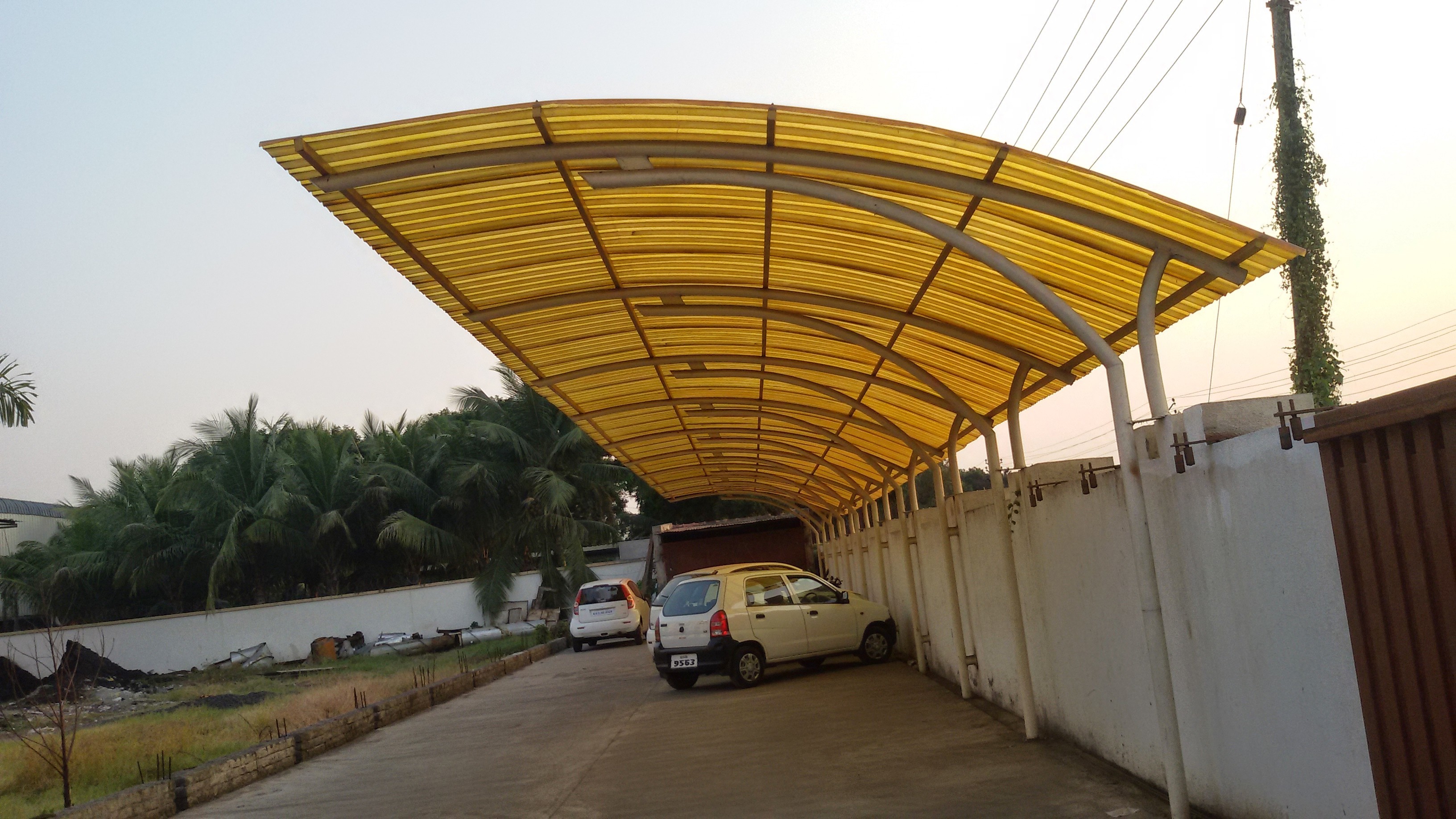 Polycarbonate Parking Shade