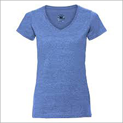 Blue Also Available In Different Color Ladies V Neck T-Shirt
