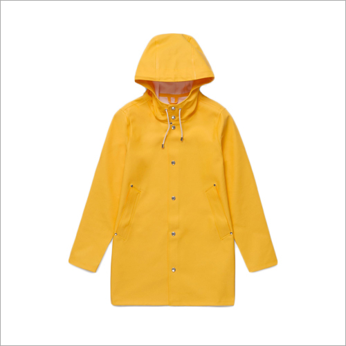 Yellow Full Sleeves Rain Coat