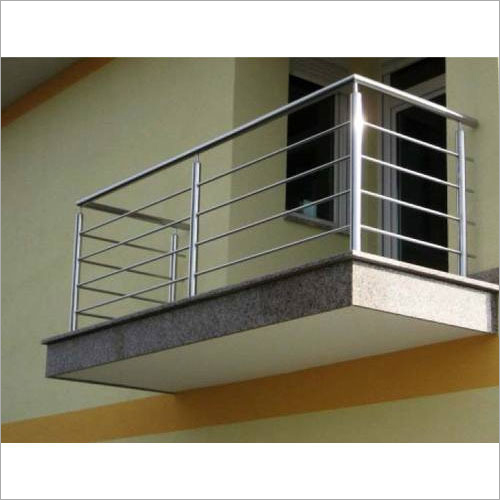Polished Stainless Steel Balcony Railing