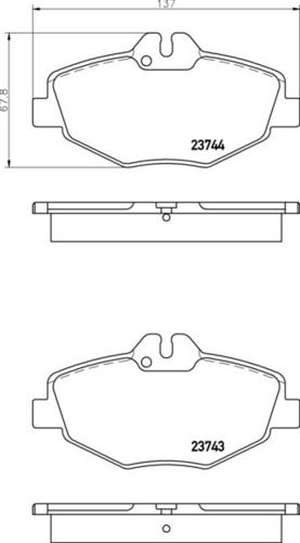 Merc Fr Brake Pads