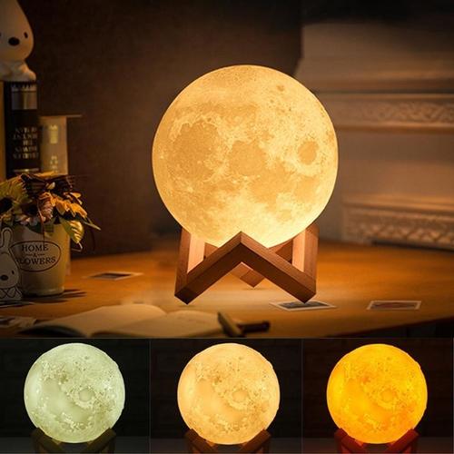 177_3D Moon Lamp India/Moon Shaped Lamp/Led Moon Lamp/Lunar Moonlight Lamp - Multi Color