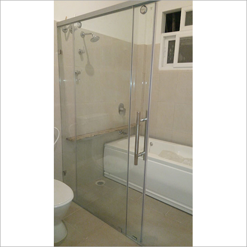 Frameless Sliding Shower Partition