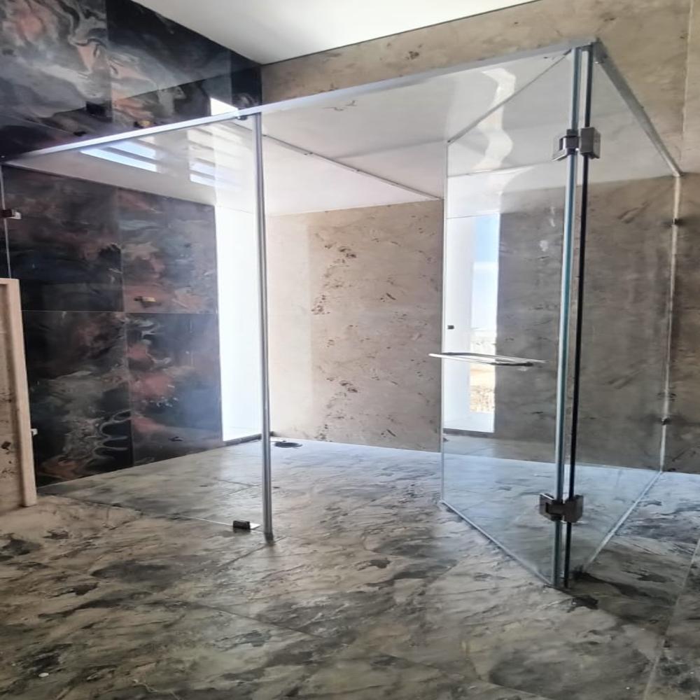 Stylish Glass Shower Cubicle - Color: Transparent