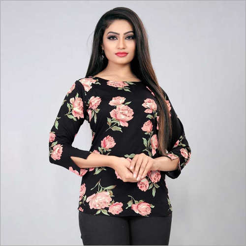 Ladies Casual Wear Printed Top