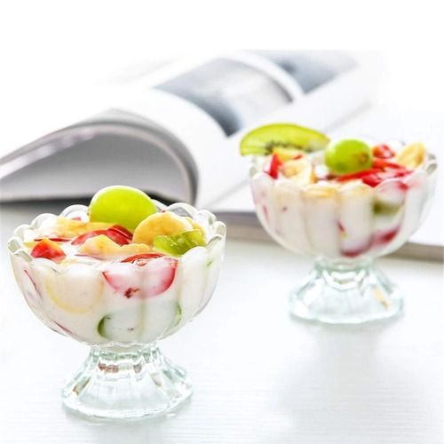 Transparent Serving Dessert Bowl Ice Cream Salad Fruit Bowl - 6Pcs Serving Dessert Bowl Ice Cream Salad Fruit Bowl - 6Pcs