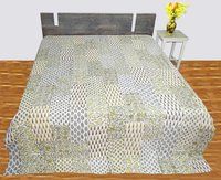 KANTHA HANDBLOCK PATCH BEDCOVER