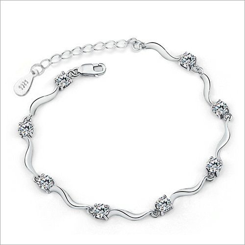 Party Gemstone Silver Bracelet