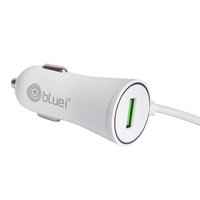 Bluei CC - 21 3.1Amp, Single USB with Attached Micro Cable Fast Car Charger
