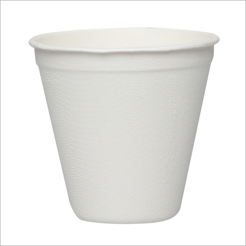 White 250 Ml Bagasse Cup